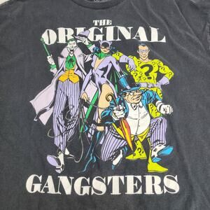 DC Comics Villains "Original Gangsters" Black Short Sleeve T-Shirt Men's Size XL